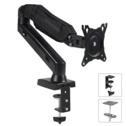 Maclean MC-860 supporto/stand per monitor 68.6 cm (27 ) nero da scrivania