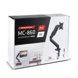 Maclean MC-860 supporto/stand per monitor 68.6 cm (27 ) nero da scrivania