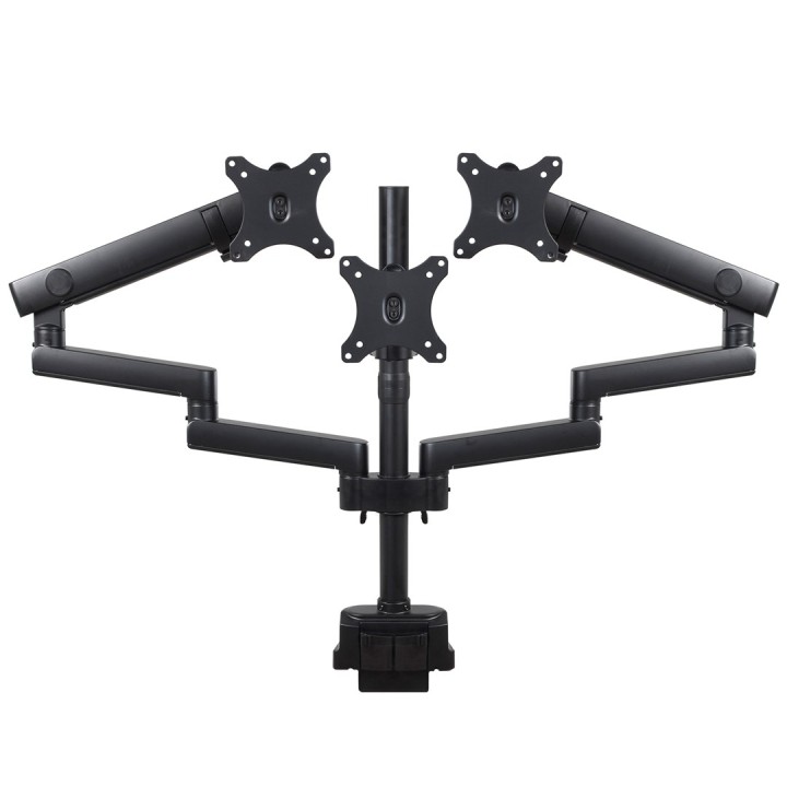 Maclean MC-811 Staffa monitor da scrivania supporto per 3 LCD LED monitor USB 17'' - 27 3 x 7kg VESA