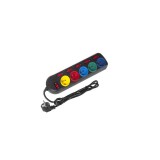 Maclean MCE204M prolunghe elettriche 1.5 m 5 AC prese Indoor nero multicolore