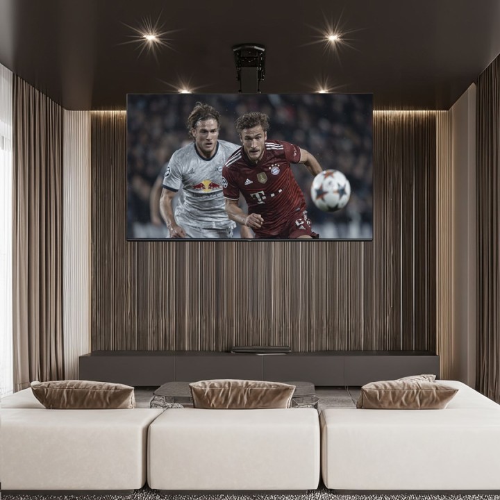 Maclean MC-880 supporto TV motorizzato a soffitto 32 -70 35kg massimo + telecomando massimo VESA 600x411