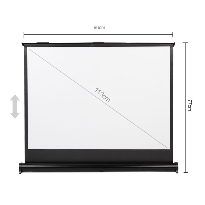 Maclean MC-961 schermo proiezione portatile compatto 45 4:3 uso libero ufficio cinema