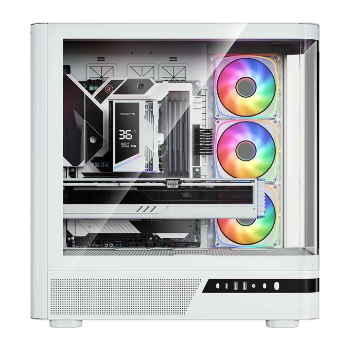 MODECOM Volcano Volcano AQ200 ARGB midi bianco