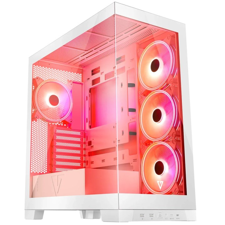 Modecom Volcano SPACE APEX ARGB MIDI tower midi bianco