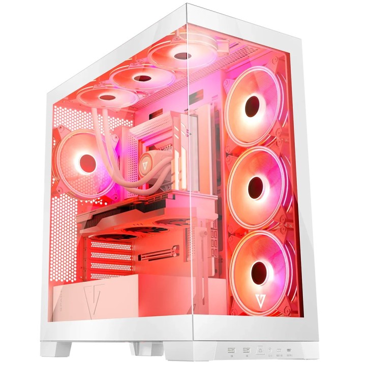 Modecom Volcano SPACE APEX ARGB MIDI tower midi bianco