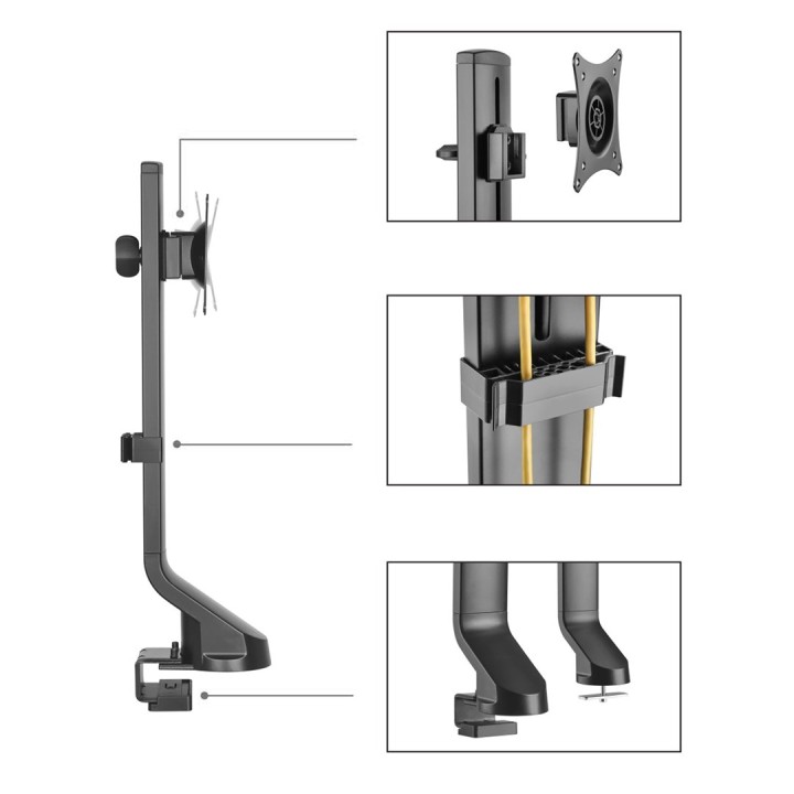 Maclean supporto monitor da scrivania 17 -32 8kg MC-853