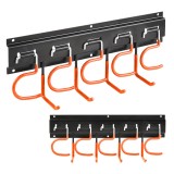 Maclean Organizer da parete per attrezzi da giardino in acciaio con ganci carico massimo 30 kg larghezza 40 cm MC-193