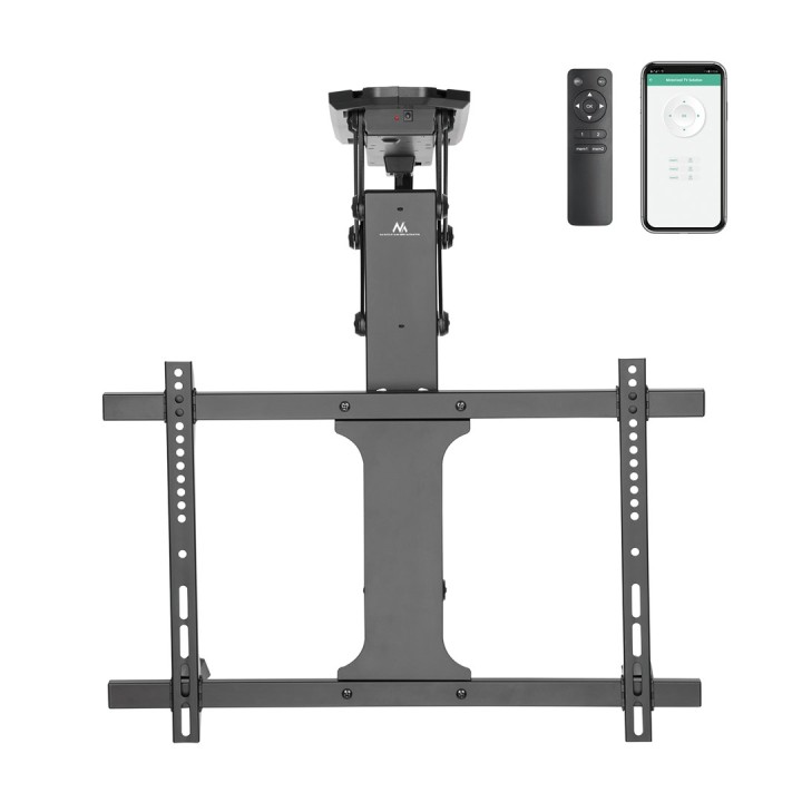 Maclean supporto motorizzato per TV TUYA a soffitto max VESA 600x400 per pareti inclinate telecomando 32 -70 35kg MC-880T