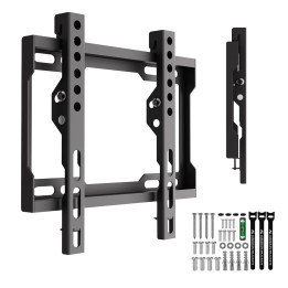 Maclean TV supporto / staffa max VESA 200x200 13-43 fino a 45 kg nero regolazione inclinazione 0°–8° MC-186