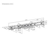 Maclean Organizer da parete per attrezzi in acciaio carico massimo 228 kg larghezza 1222 mm MC-179