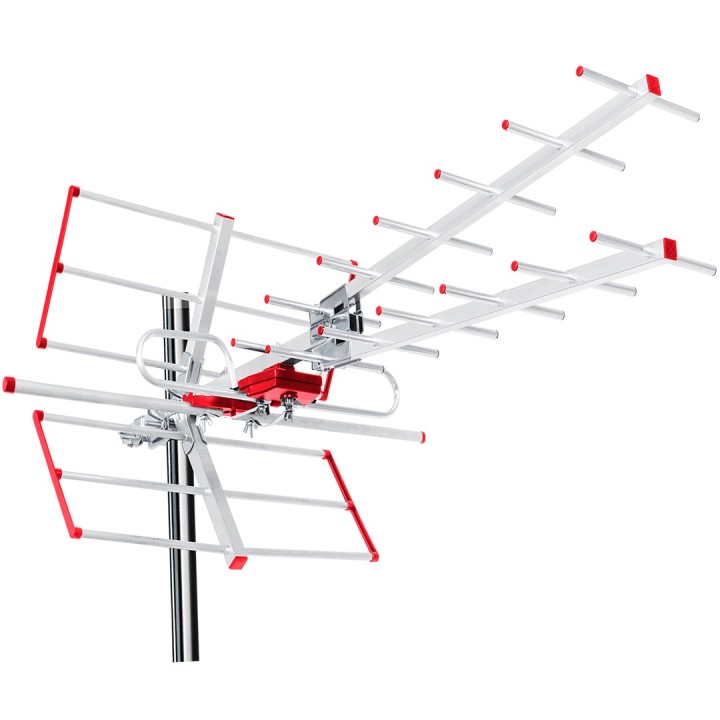 Maclean TV Sytems MCTV-855A Antenna terrestre direzionale per TV HD Standard esterna DVB-T/T2 H.265 HEVC