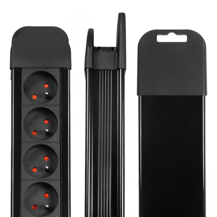 Maclean Multipresa 10 prese cavo di prolunga 2 interruttori protezione e indicazione sovraccarico 3680W MCE10