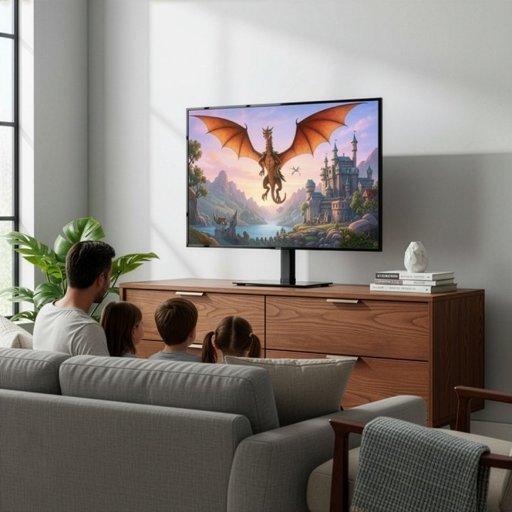 Maclean supporto universale TV per mobile RTV max. 35 kg 20 gradi rotazione per 32-55 TV MC-132