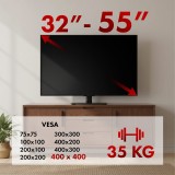 Maclean supporto universale TV per mobile RTV max. 35 kg 20 gradi rotazione per 32-55 TV MC-132