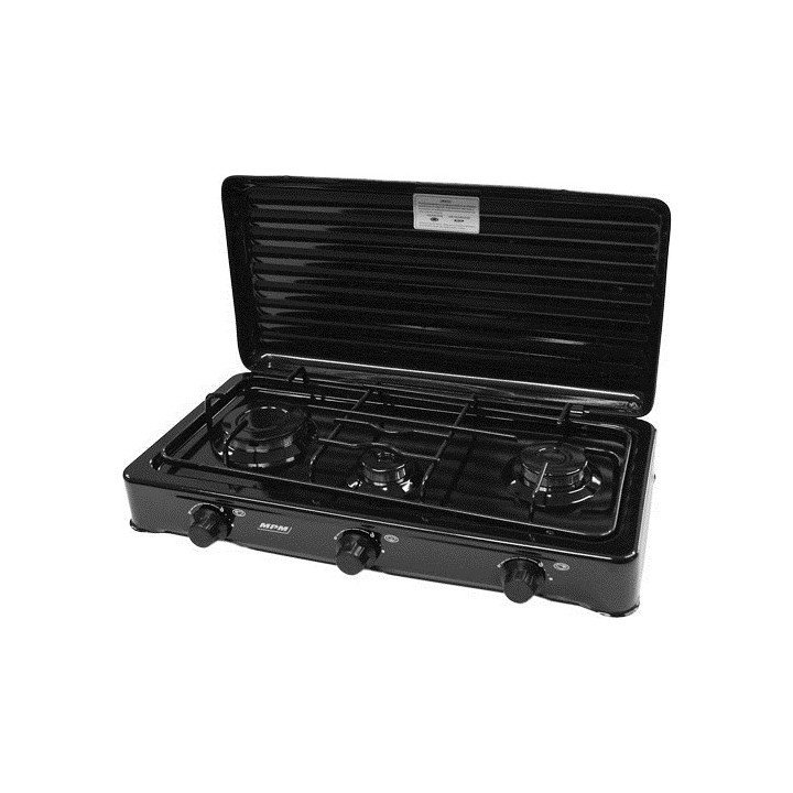 MPM SMILE-KN-03/1KB piano cottura nero da banco 60 cm a gas a 3 zone