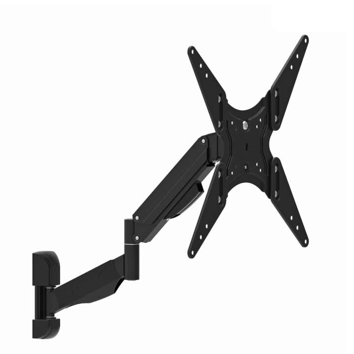 Supporto TV o monitor nero Maclean MC-784 molla a gas 32 -55 22kg 2 braccia