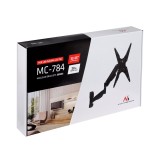 Supporto TV o monitor nero Maclean MC-784 molla a gas 32 -55 22kg 2 braccia