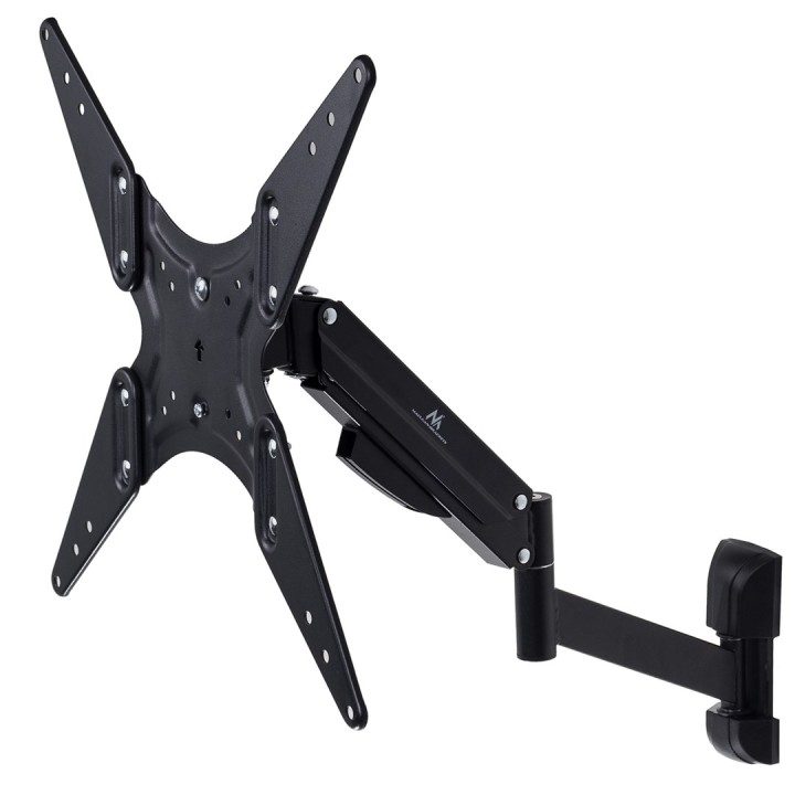 Supporto TV o monitor nero Maclean MC-784 molla a gas 32 -55 22kg 2 braccia