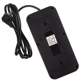 Maclean multipresa 6 prese prolunga + 4xUSB 110-240V AC 50/60Hz 2.1A max 2500W 1.5 m nero MCE389 B