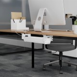 Maclean organizzatore cavi sotto-scrivania max. carico 5kg bianco MC-106 W