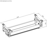 Maclean organizzatore cavi sotto-scrivania max. carico 5kg bianco MC-106 W