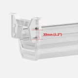 Maclean organizzatore cavi sotto-scrivania max. carico 5kg bianco MC-106 W