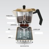 Moka in alluminio MR-1657-3-BEIGE MAESTRO