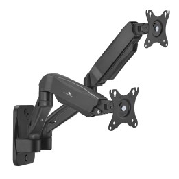 Maclean staffa a parete per due monitor 17-32'' 9kg max molla meccanica MC-988