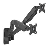 Maclean staffa a parete per due monitor 17-32'' 9kg max molla meccanica MC-988
