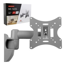 Staffa di supporto a parete TV LCD LED Plasma 23-42'' fino a 30kg max vesa 200x200 argento