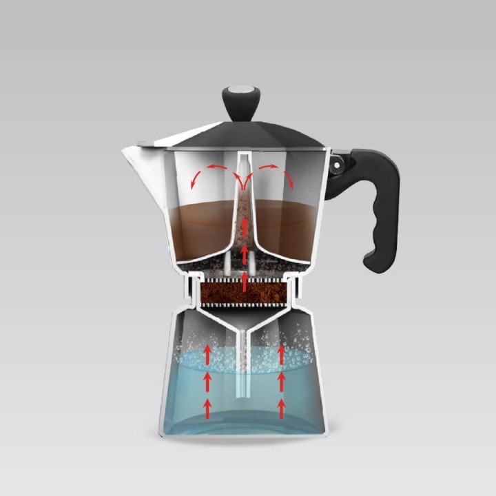 Macchina da caffè 3 tazze MAESTRO MR-1666-3-BLACK Nero
