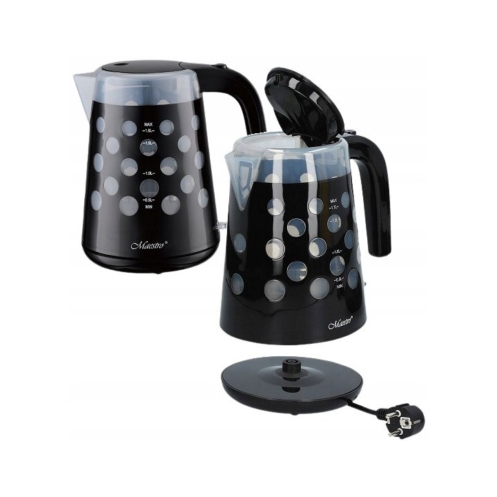 Bollitore elettrico 1.7L 2200W MR-045-BLACK MAESTRO