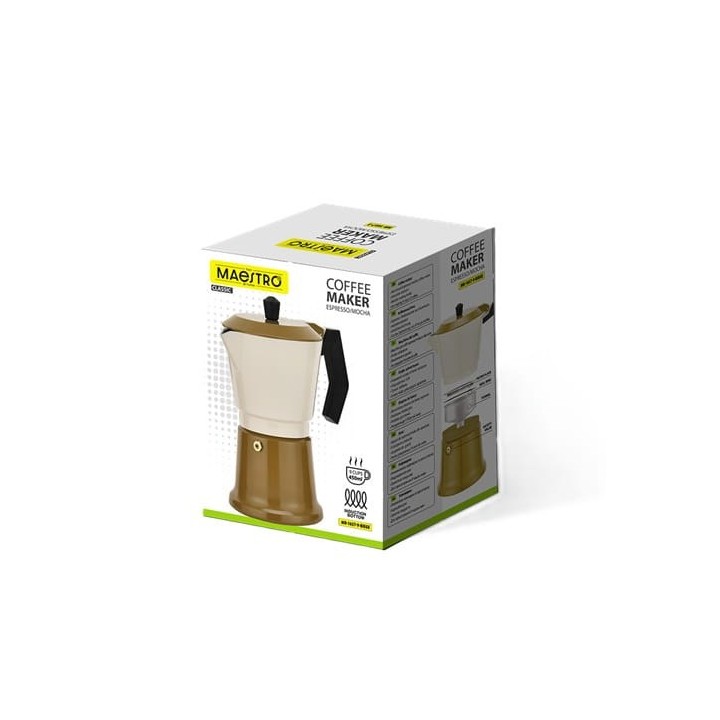 Moka in alluminio MR-1657-9-BEIGE MAESTRO