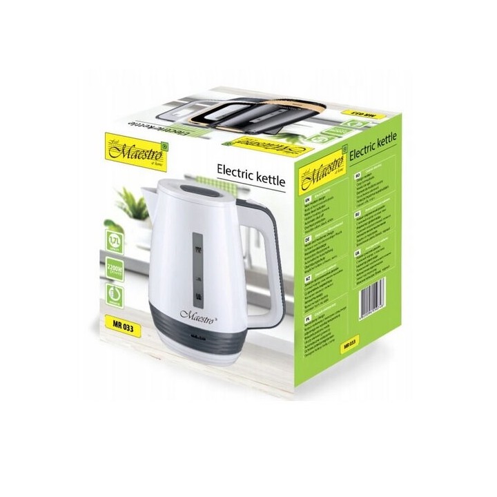 Bollitore elettrico 1.7l 2200W MAESTRO MR-033-WHITE