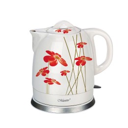 Feel-Maestro MR-066-RED FLOWERS bollitore elettrico 1.5 L 1200 W rosso bianco