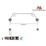 Maclean MC-557 Ultra Slim TV supporto a parete LED 37-70
