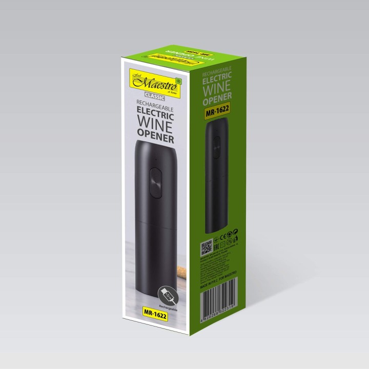 MAESTRO MR-1622 USB cavatappi elettrico