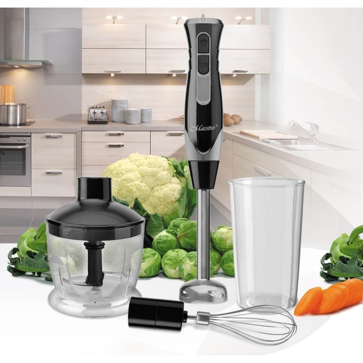 Frullatore a mano Maestro MR-566 set 3 in 1 500 W Nero