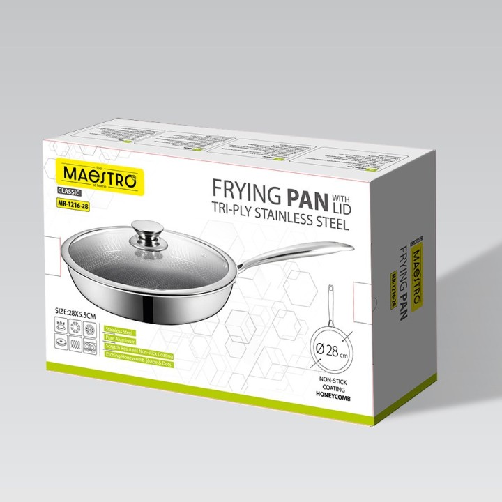Padella con coperchio MAESTRO MR-1216 28 cm (MR-1216-28)