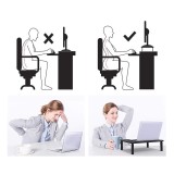 Maclean MC-946 supporto monitor laptop 13 - 32 regolazione altezza 3 livelli con cassetto fino a 20kg robusto ventilato