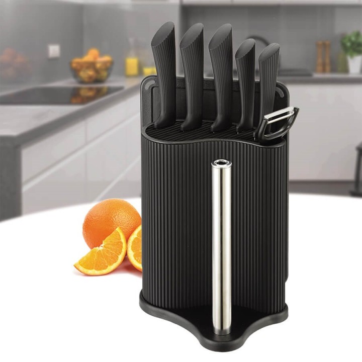 Set di coltelli da cucina MAESTRO MR-1413 Set coltelli (MR-1413-BLACK) nero