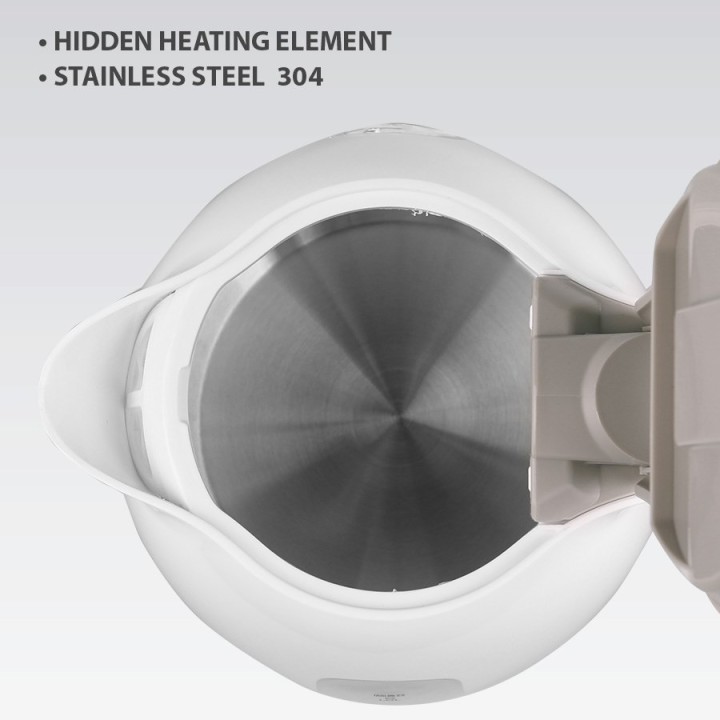 MAESTRO MR-012-BEIGE Bollitore elettrico 1 L 1100 W Beige Bianco