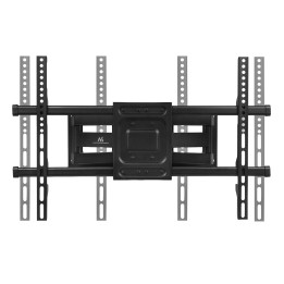 Maclean TV Staffa max VESA 600x400 32-85 60kg regolazione angolare orizzontale e verticale profilo 65-390mm nero MC-789