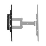 Maclean TV Staffa max VESA 600x400 32-85 60kg regolazione angolare orizzontale e verticale profilo 65-390mm nero MC-789