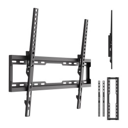 Maclean TV supporto / staffa max VESA 600x400 37-86 fino a 45 kg nero regolazione inclinazione 0°–8° MC-188