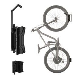 Maclean Portabici a parete / gancio carico massimo 35 kg angolo inclinazione regolabile acciaio MC-171