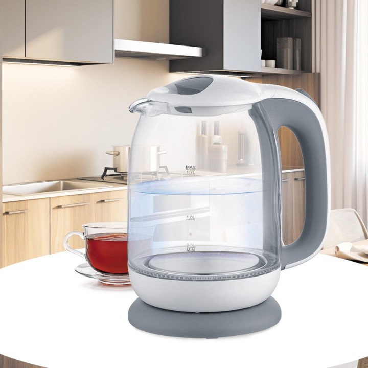 Maestro MR-056-Grey Bollitore elettrico in vetro 1.7 L