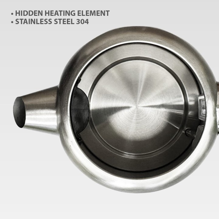 Maestro MR-050 Bollitore elettrico 1.7 L Acciaio inossidabile