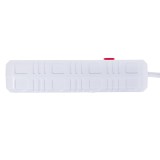 Maclean multipresa 4 prese cavo prolunga + 3xUSB 110-240V AC 50/60Hz 2.1A max 2500W 3m bianco MCE393 W