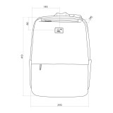 NanoRS Zaino per laptop 15.6 nero 41x29x14 impermeabile RS202 B